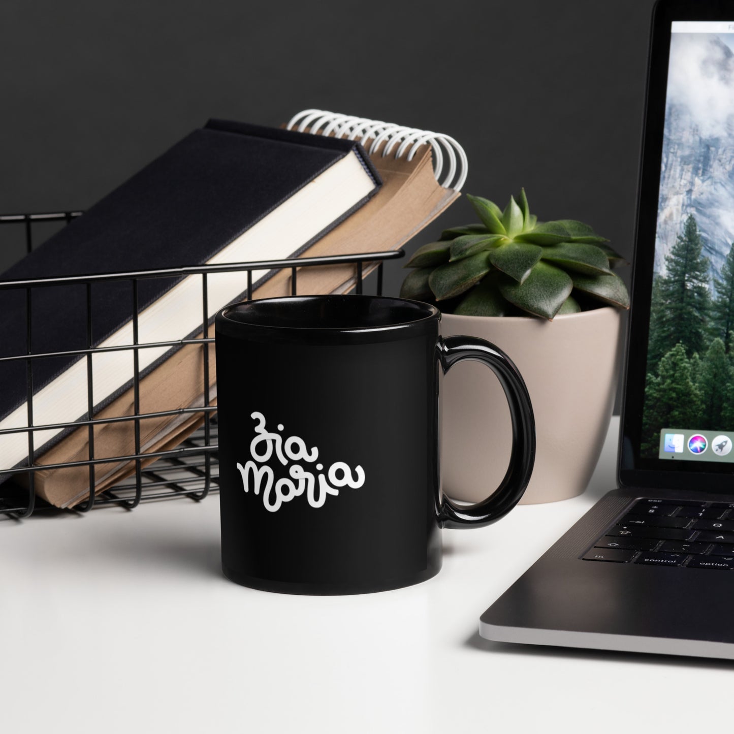 Black ZiaMaria® Glossy Mug