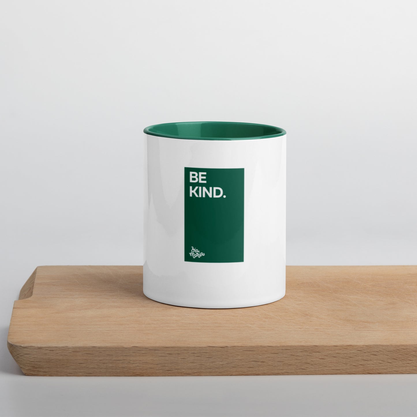 Be Kind - Ceramic Mug - Dark Green