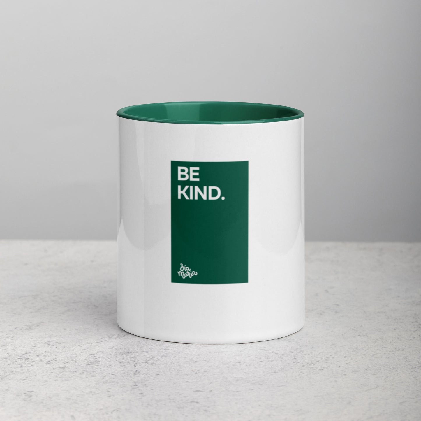 Be Kind - Ceramic Mug - Dark Green