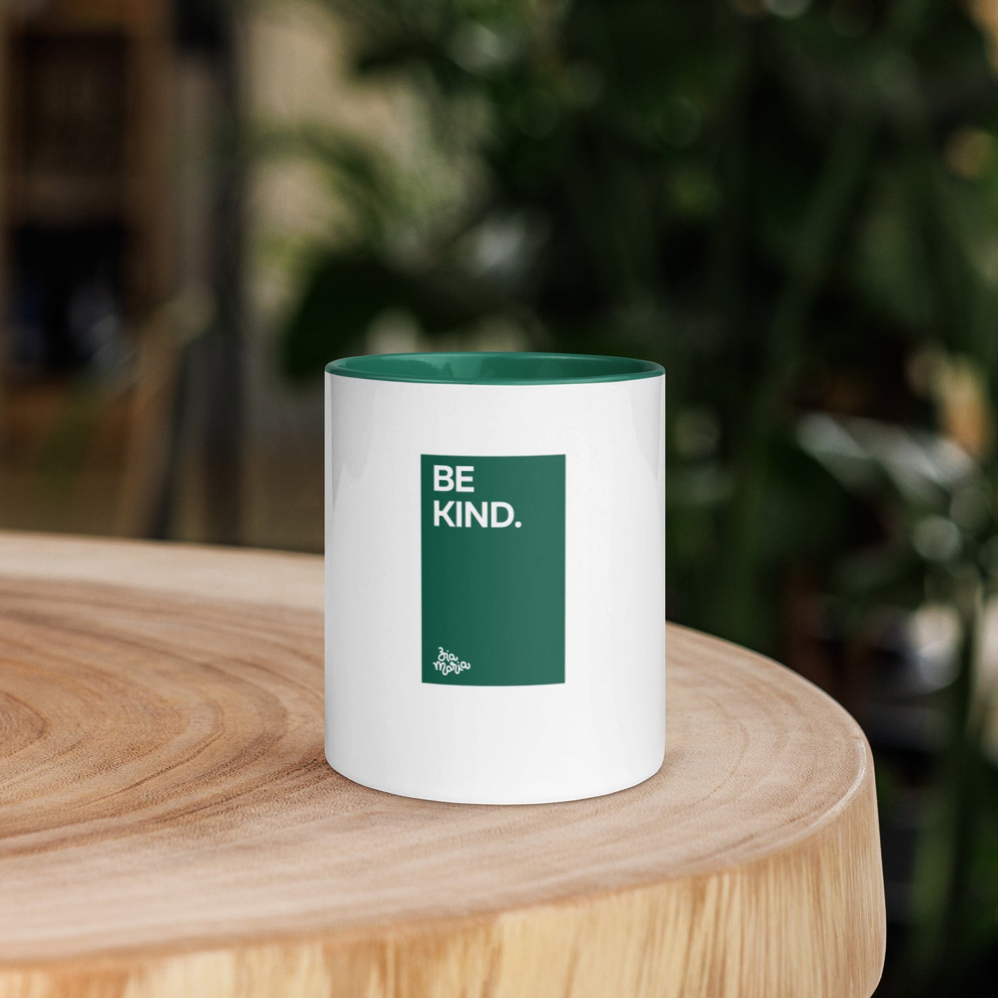 Be Kind - Ceramic Mug - Dark Green