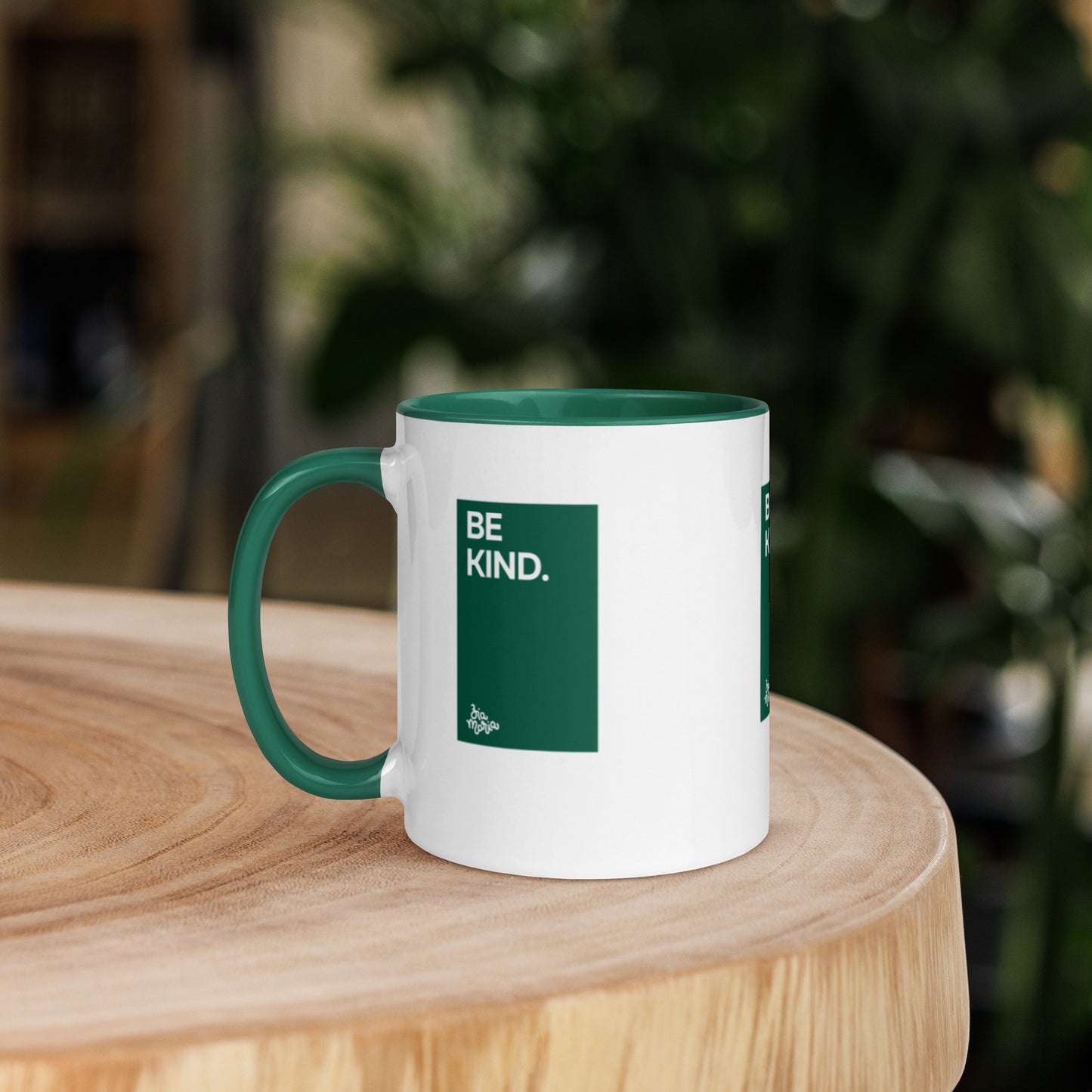 Be Kind - Ceramic Mug - Dark Green