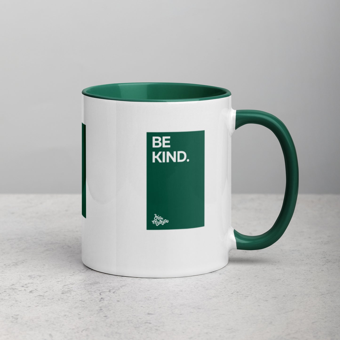 Be Kind - Ceramic Mug - Dark Green