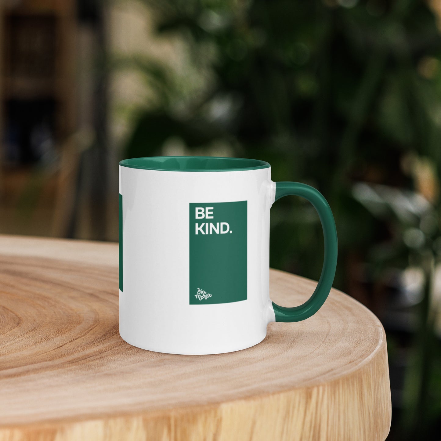 Be Kind - Ceramic Mug - Dark Green