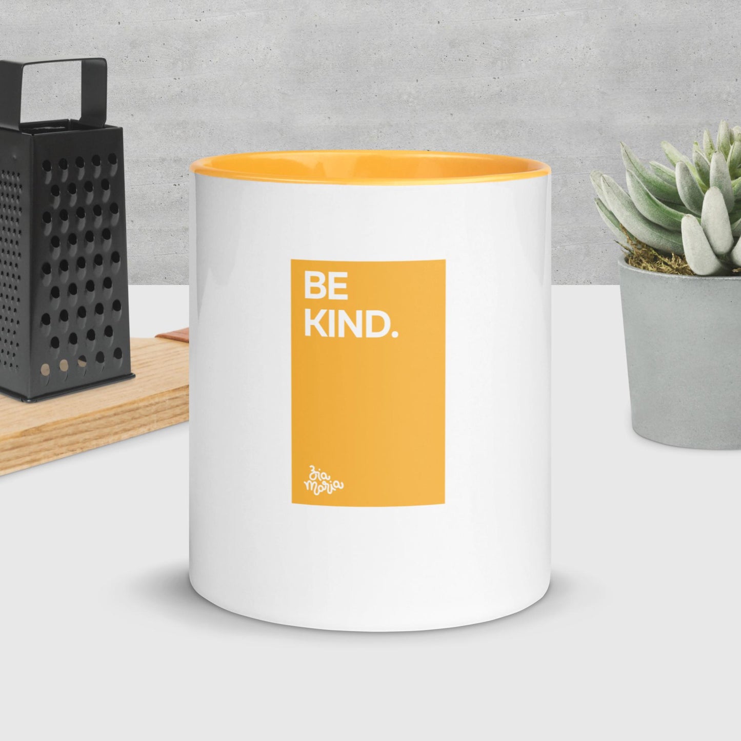Be Kind - Ceramic Mug - Golden Yellow