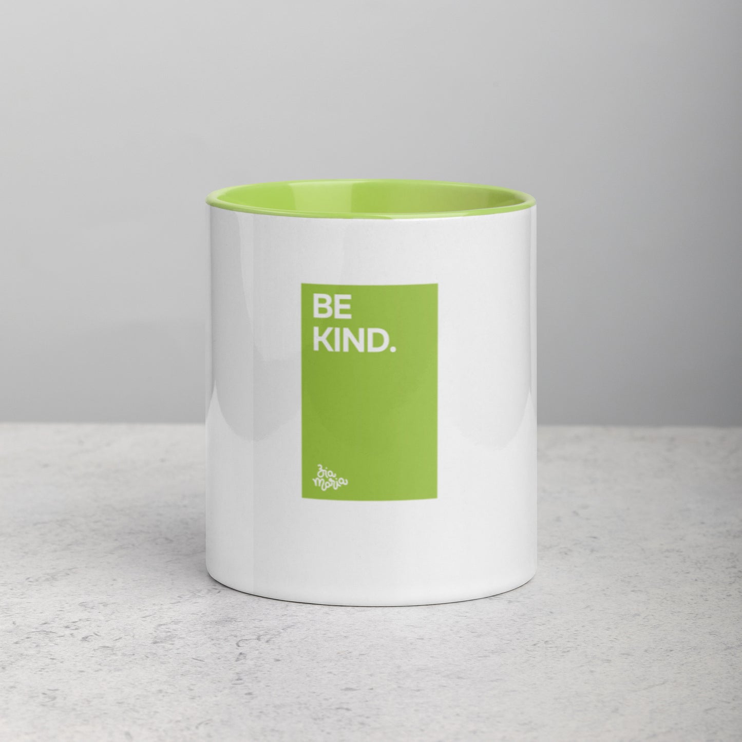 Be Kind - Ceramic Mug - Light Green