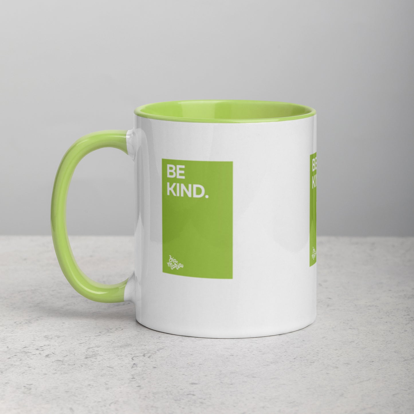 Be Kind - Ceramic Mug - Light Green