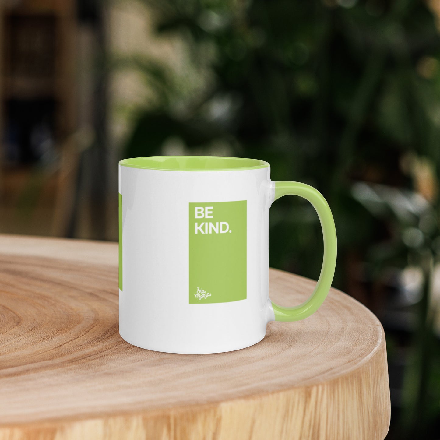 Be Kind - Ceramic Mug - Light Green