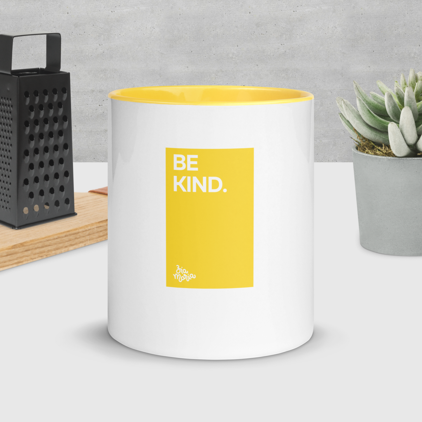 Be Kind - Ceramic Mug - Yellow