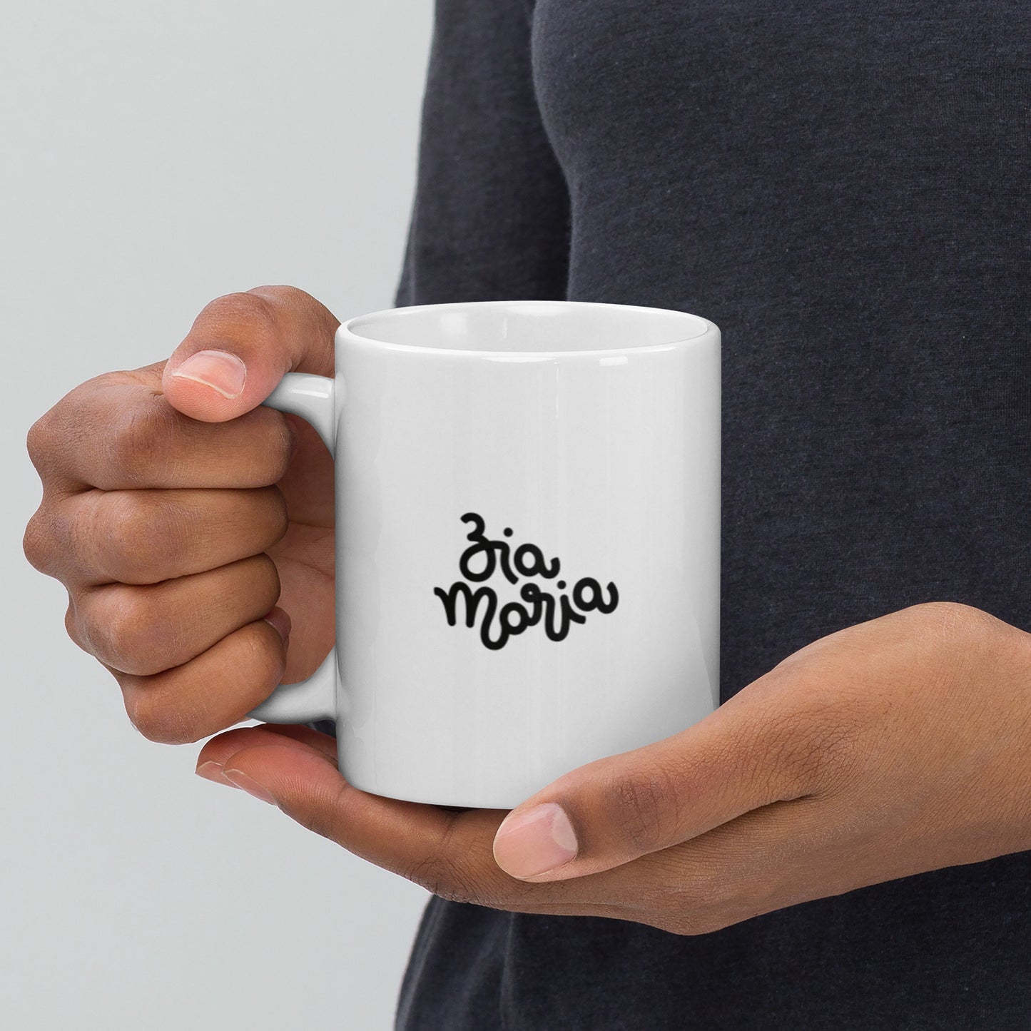 ZiaMaria® Glossy White Mug
