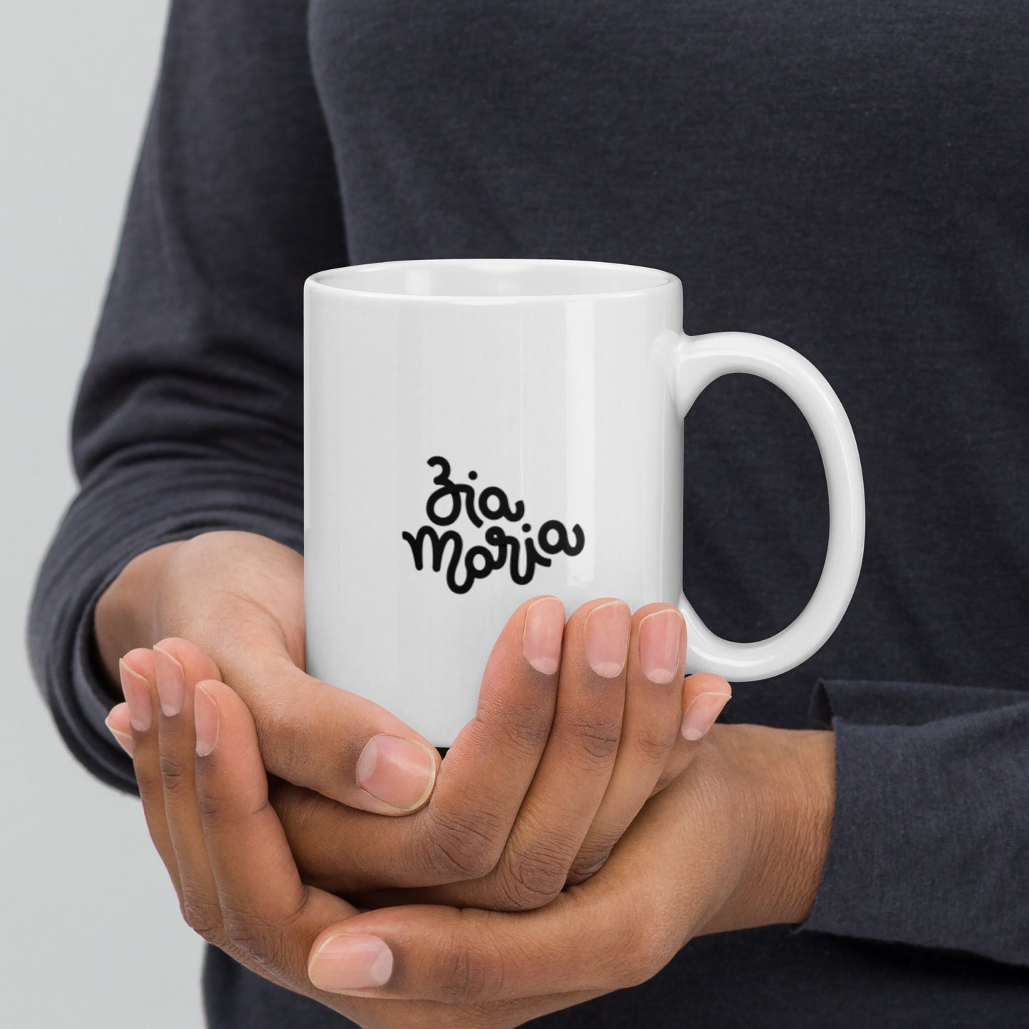 ZiaMaria® Glossy White Mug