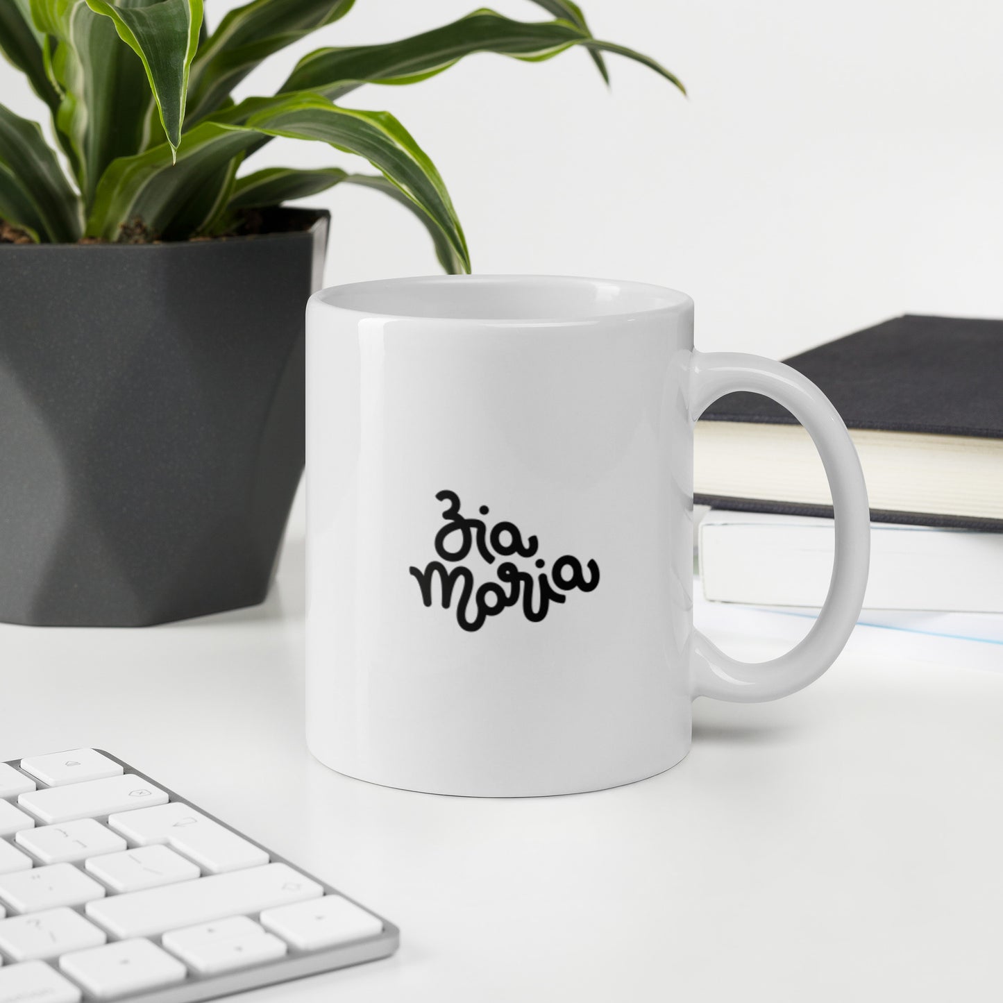 ZiaMaria® Glossy White Mug
